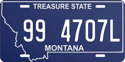 MT license plate 994707L