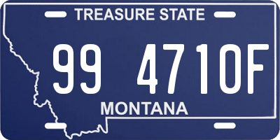 MT license plate 994710F