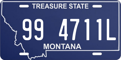 MT license plate 994711L