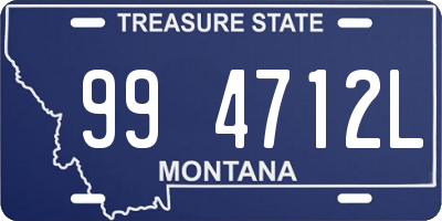 MT license plate 994712L