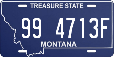 MT license plate 994713F