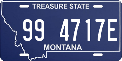 MT license plate 994717E