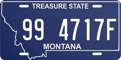 MT license plate 994717F