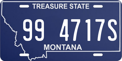 MT license plate 994717S