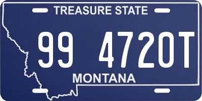 MT license plate 994720T