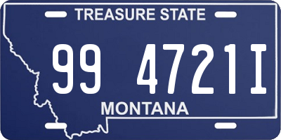 MT license plate 994721I