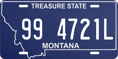 MT license plate 994721L