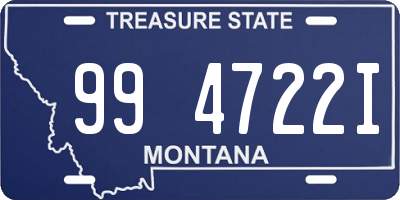 MT license plate 994722I