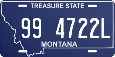 MT license plate 994722L