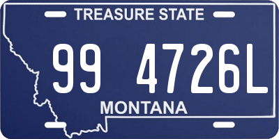 MT license plate 994726L