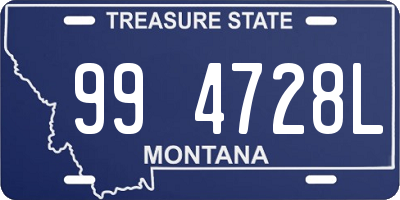 MT license plate 994728L