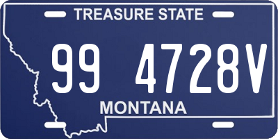 MT license plate 994728V