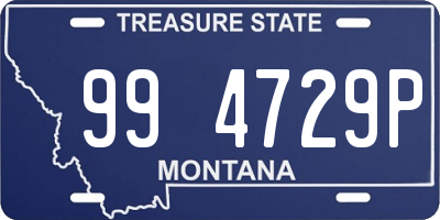 MT license plate 994729P