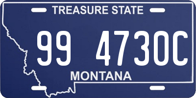 MT license plate 994730C