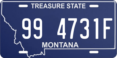 MT license plate 994731F