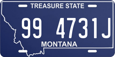 MT license plate 994731J