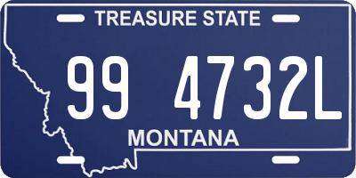 MT license plate 994732L