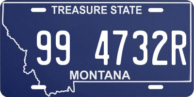 MT license plate 994732R