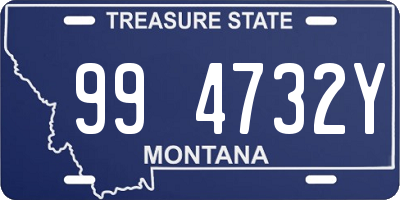 MT license plate 994732Y