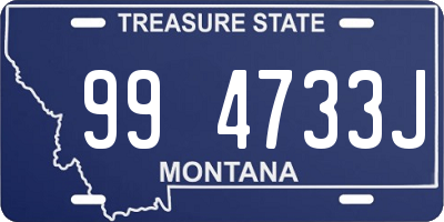 MT license plate 994733J