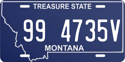 MT license plate 994735V