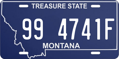 MT license plate 994741F