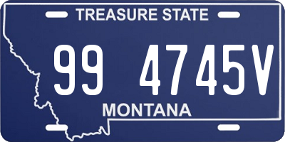 MT license plate 994745V