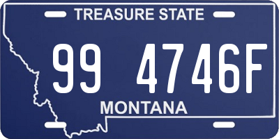 MT license plate 994746F