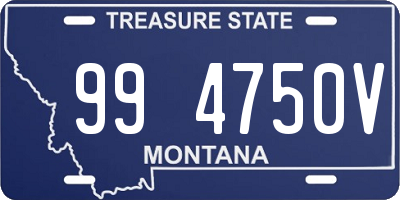 MT license plate 994750V