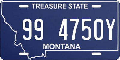 MT license plate 994750Y