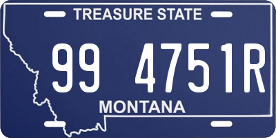 MT license plate 994751R