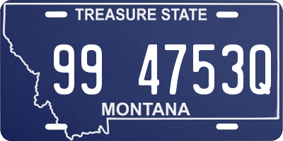 MT license plate 994753Q