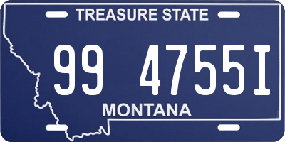 MT license plate 994755I