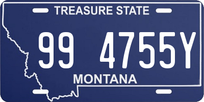 MT license plate 994755Y