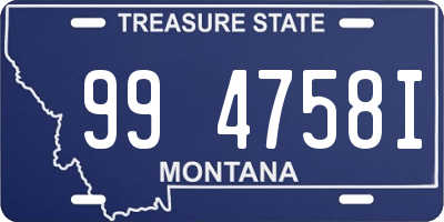 MT license plate 994758I