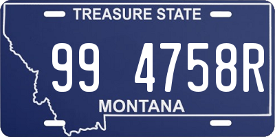 MT license plate 994758R