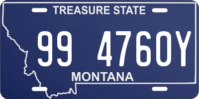 MT license plate 994760Y