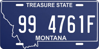 MT license plate 994761F