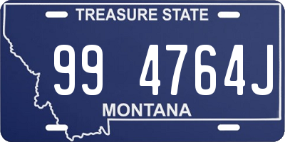 MT license plate 994764J