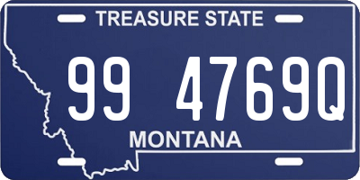 MT license plate 994769Q