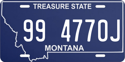 MT license plate 994770J