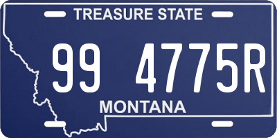 MT license plate 994775R