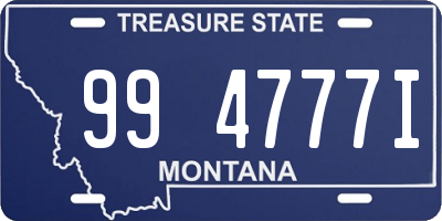 MT license plate 994777I