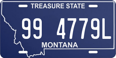 MT license plate 994779L