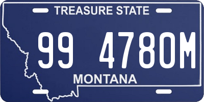 MT license plate 994780M