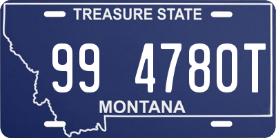 MT license plate 994780T