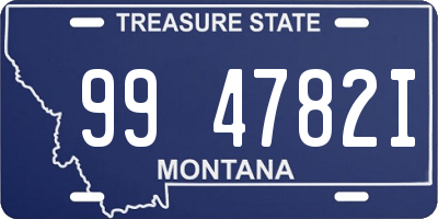 MT license plate 994782I