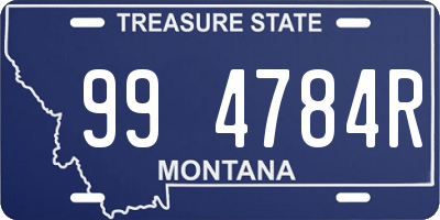 MT license plate 994784R