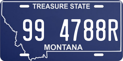 MT license plate 994788R