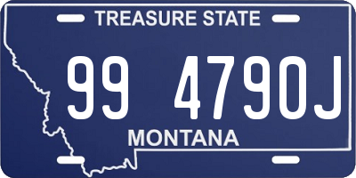 MT license plate 994790J